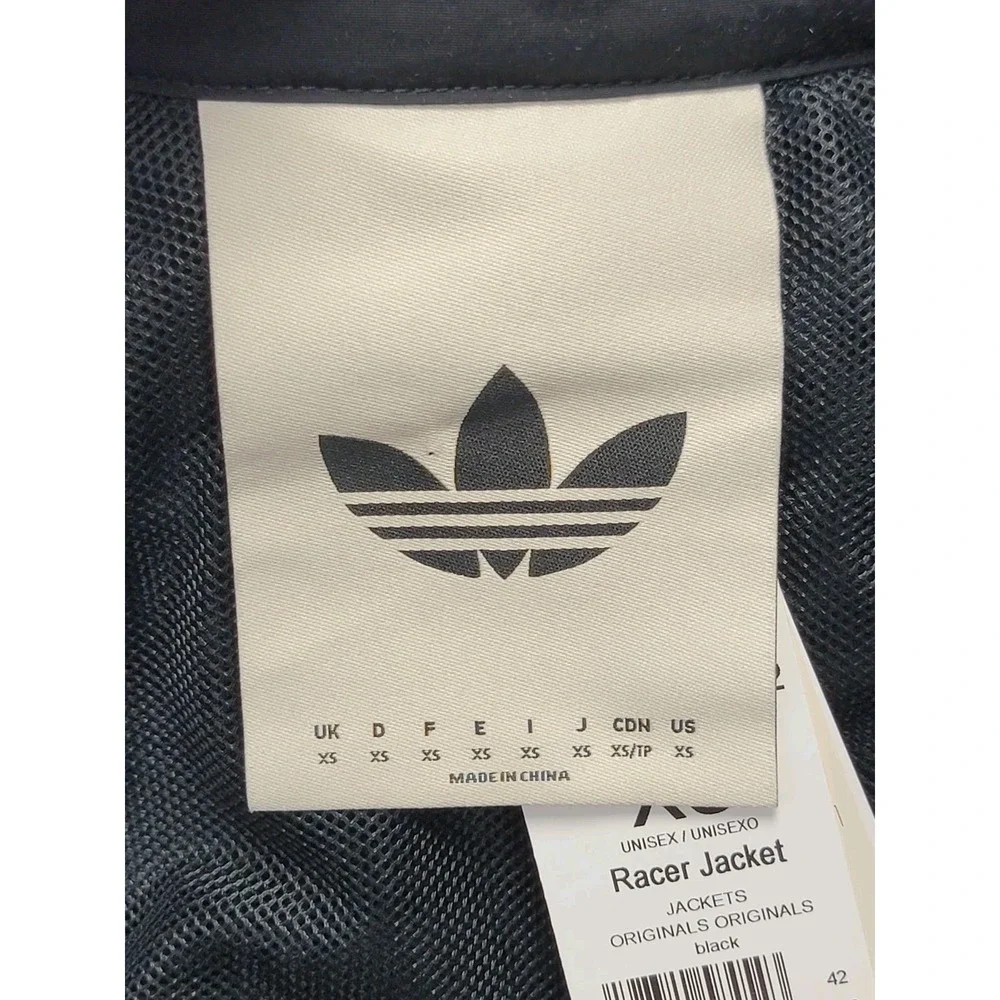 Adidas OG LA Motor Ave Racer Jacket Black Reflective Unisex XS JX6152 $330 New